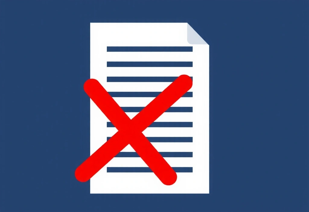 Icona di un documento con un segno di spunta rosso che indica la risoluzione